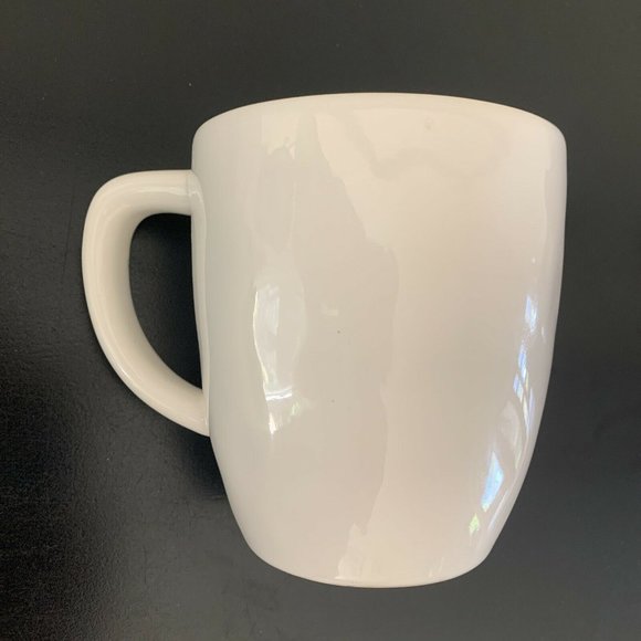 RAE DUNN BY MAGENTA TYPEWRITER FONT LOVE. RETIRED IVORY MUG HTF (LUMPY) - Picture 4 of 6